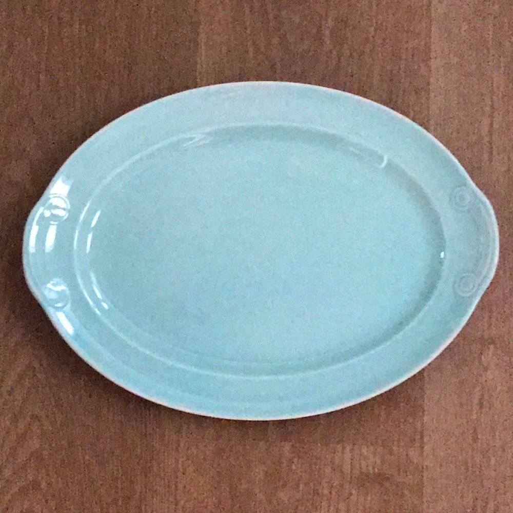 Lu-Ray Pastels Green Serving Platter, 13.5”x10”